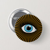 Zonblauw Oog Ronde Button 5,7 Cm (Voorkant /achterkant)