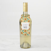 zonbloemen Geel en Groen Patroon Dag Flessenhanger (Op fles)