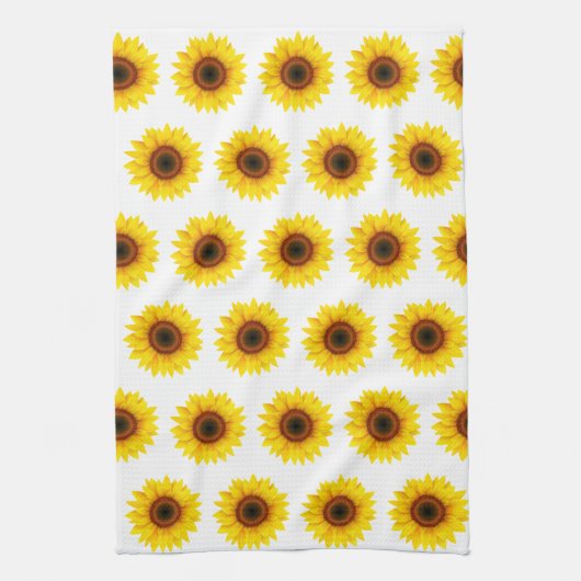 Zonbloemen keukenhanddoek (Verticaal)