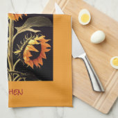 Zonbloemen Tea Kitchen Towel Theedoek (Quarter Fold)