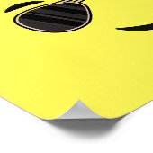 Zonbrillen Emoji Poster (Hoek)