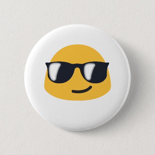 Zonbrillen Emoji Ronde Button 5,7 Cm (Voorkant)