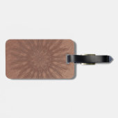 Zonburst boho mandala bagagelabel (Achterkant horizontaal)