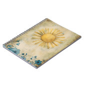 Zonburst muurdecoratie. notitieboek (Linkerzijde)