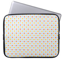 Zonburst Streepjes Schachbrett Motief Laptop Hoes