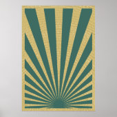 Zonburst strepen posters (Voorkant)