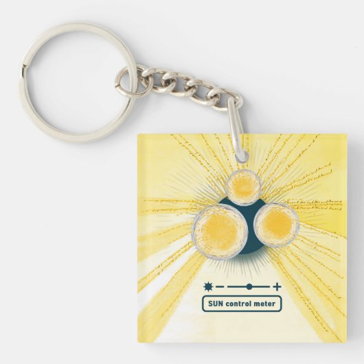 zoncontrole meter acryl objet_3 sleutelhanger (voorkant)