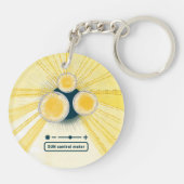 zoncontrole meter acryl objet_3 sleutelhanger (Achterkant)