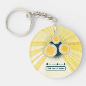 zoncontrole meter acryl objet_3 sleutelhanger (Voorkant)