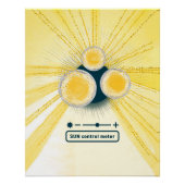 zoncontrole meter glanzende poster (Voorkant)