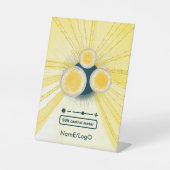 zoncontrole meter objet_3 reclamebord met voetstuk (Voorkant)