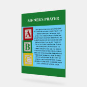 ZONDAARS BIDDEN ACRYL BORD (Hoek)