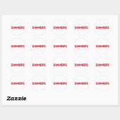 zondaars ronde sticker (Vel)