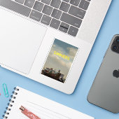 zondaars sticker (Laptop met iPhone)