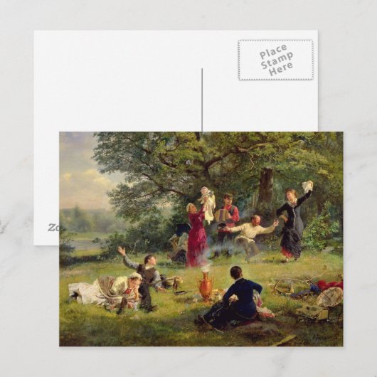 Zondag 1884 briefkaart (Voorkant / Achterkant)