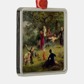 Zondag 1884 metalen ornament (Rechts)