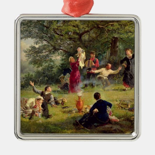 Zondag 1884 metalen ornament (Voorkant)