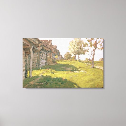 Zondag. A Small Village, 1898 Canvas Afdruk (Voorkant)