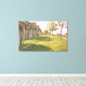 Zondag. A Small Village, 1898 Canvas Afdruk (Insitu (Houten vloer))
