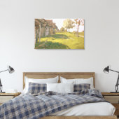 Zondag. A Small Village, 1898 Canvas Afdruk (Insitu (Slaapkamer))