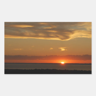 Zondag aan de oostkust rechthoekige sticker