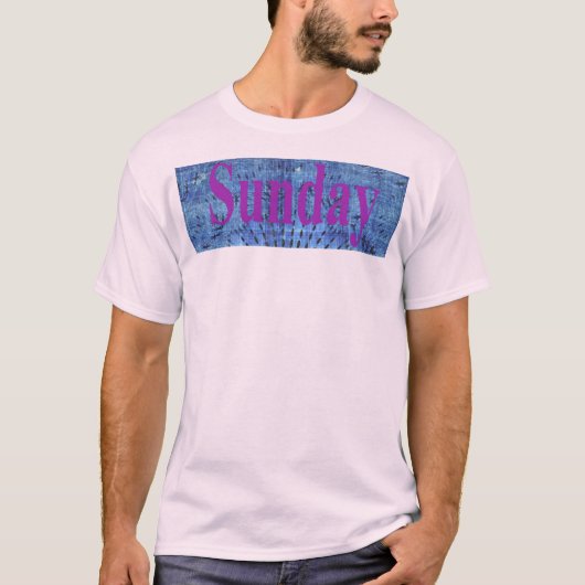 Zondag Best Kleurrijke Tekst | Levendig Weekend Kl T-shirt (Voorkant)