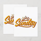 ZONDAG BESTE ZOMER (Voorkant / Achterkant)