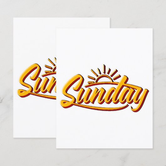 ZONDAG BESTE ZOMER (Voorkant / Achterkant)