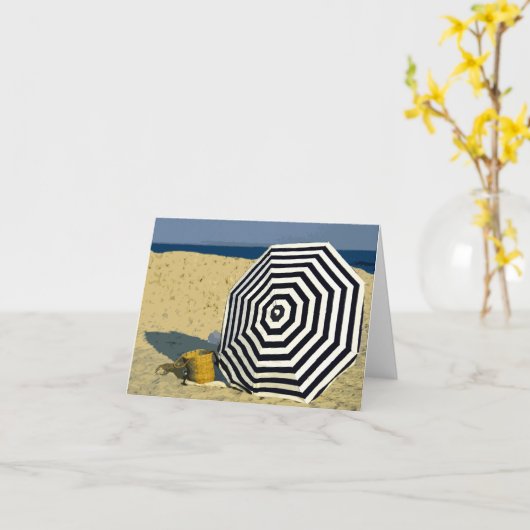 Zondag bij het Strand Kaart (Gele Bloem)