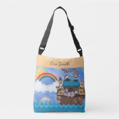 Zondag Bijbelse School Noahs Ark des Animals Overs Crossbody Tas (Voorkant)