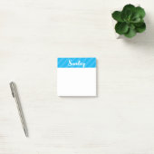 Zondag - Blauw - Dagen van de Week - Post It Notes (Kantoor)