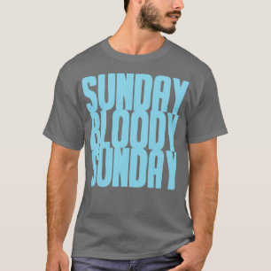 Zondag Bloody Zondag blauw T-shirt