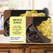 zondag brunch flyer - uitnodiging informatiekaartje