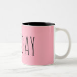 zondag || Collectie week Tweekleurige Koffiemok<br><div class="desc">Zondag een mok voor elke dag van de week!</div>