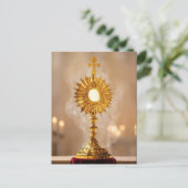 Zondag Corpus Christi Monstrans Eucharistie Briefkaart (Staand voorkant)