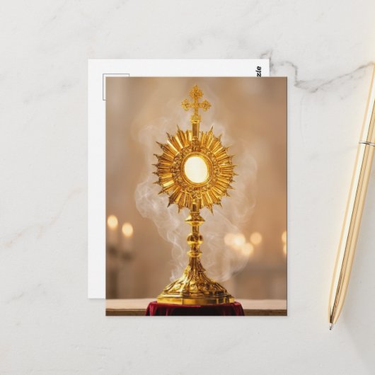Zondag Corpus Christi Monstrans Eucharistie Briefkaart (Voorkant / Achterkant in situ)