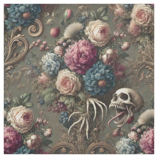 Zondag Cynic - Gothic Victoriaans Statement Tegel Stof (Swatch)