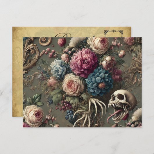 Zondag Cynic - Gotisch Victoriaans Feestdagenkaart (Voorkant / Achterkant)