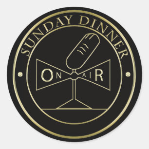 Zondag diner sticker BK