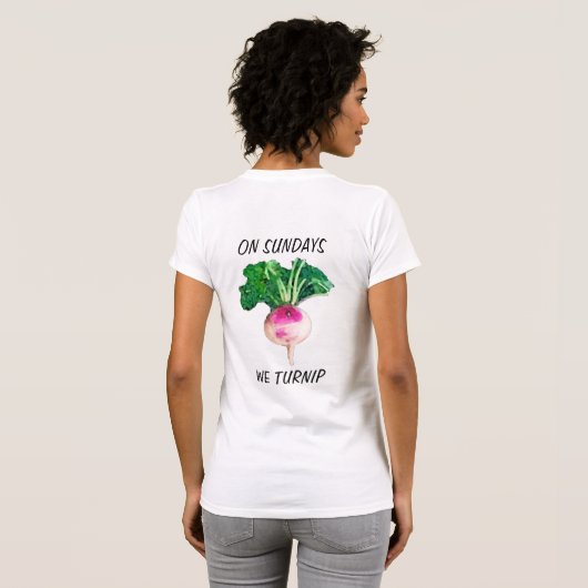 Zondag draaien we om - dierenkruiderijen t-shirt (Achterkant volledig)