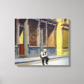 zondag | Edward Hopper | Canvas Afdruk (Voorkant)