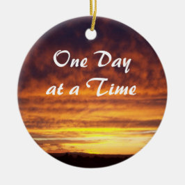 Zondag één dag bij één tijdversiering keramisch ornament