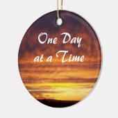 Zondag één dag bij één tijdversiering keramisch ornament (Links)