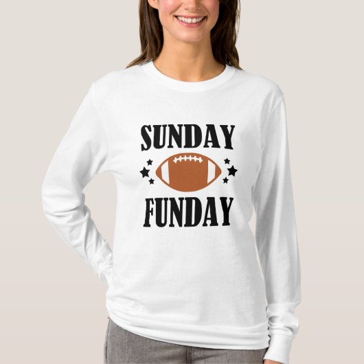 Zondag football shirt vrouwen grappig (Voorkant)