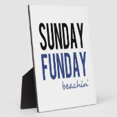 Zondag Fun Dag Stranden Fotoplaat (Zijkant)