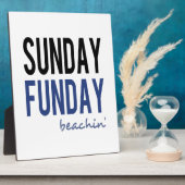 Zondag Fun Dag Stranden Fotoplaat (Zijkant)