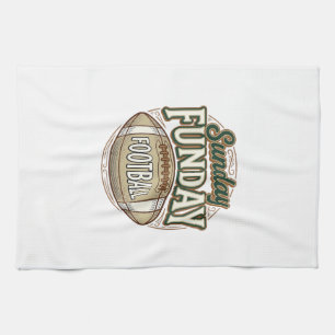 Zondag Fun Football Vintage Shirt Ontwerp_1 Theedoek