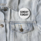 Zondag Fun Knop Ronde Button 5,7 Cm (In situ)