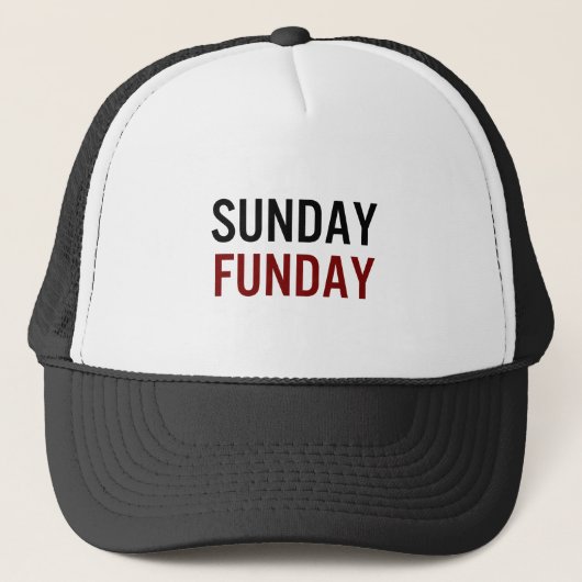 Zondag Fun Trucker Pet (Voorkant)