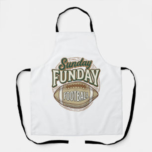 Zondag Fun voetbal Vintage Shirt Design_1 Schort